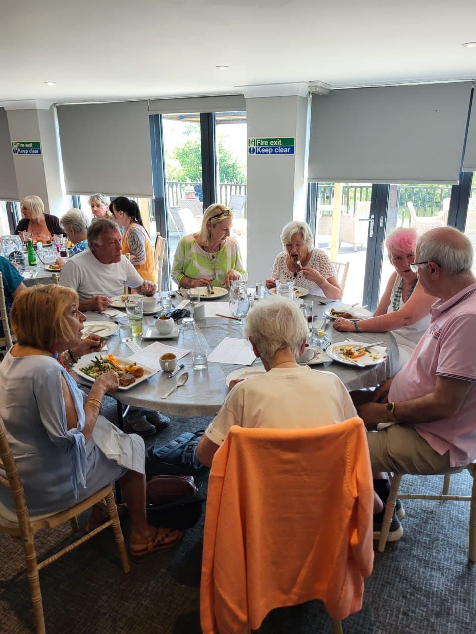 Everyone together at the end of a Lightworkers Lunch