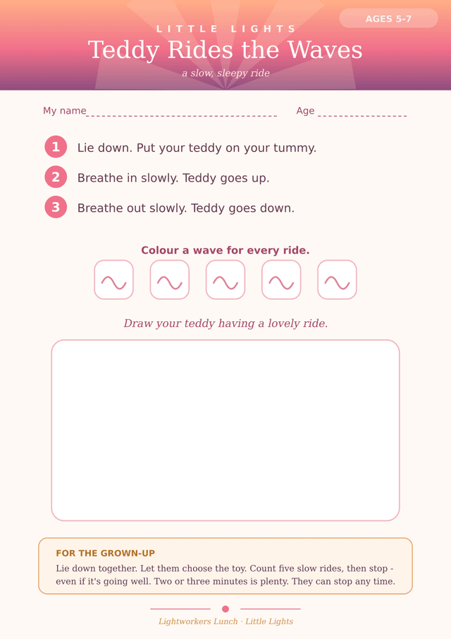 Preview of the Teddy Rides the Waves worksheet