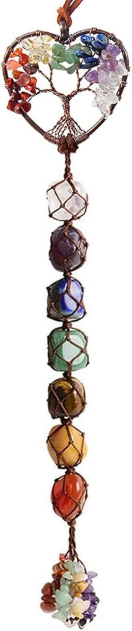 7 Chakras Healing Crystals Ornament